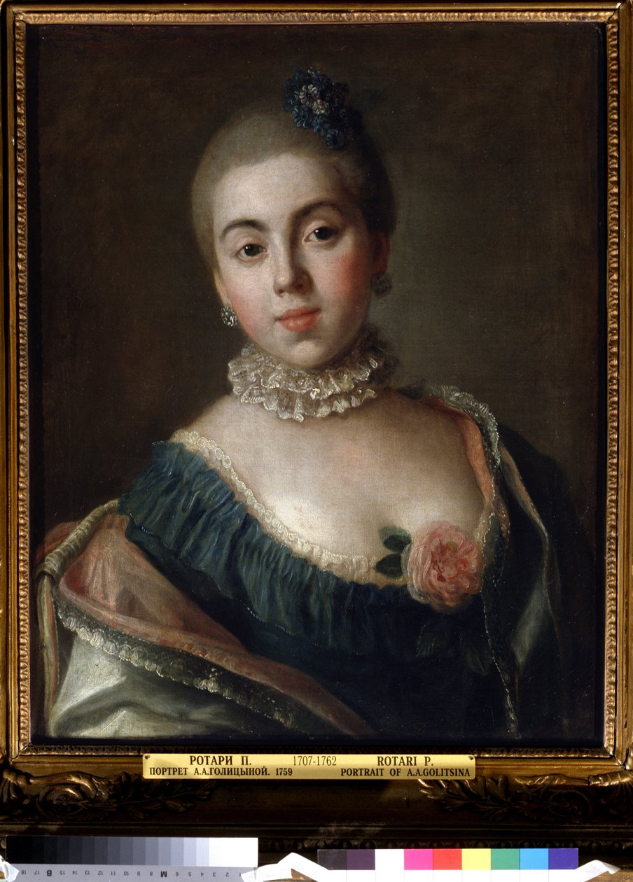 Portrét princezny Ekateriny Golitsyny, 1759 od Pietro Antonio Rotari