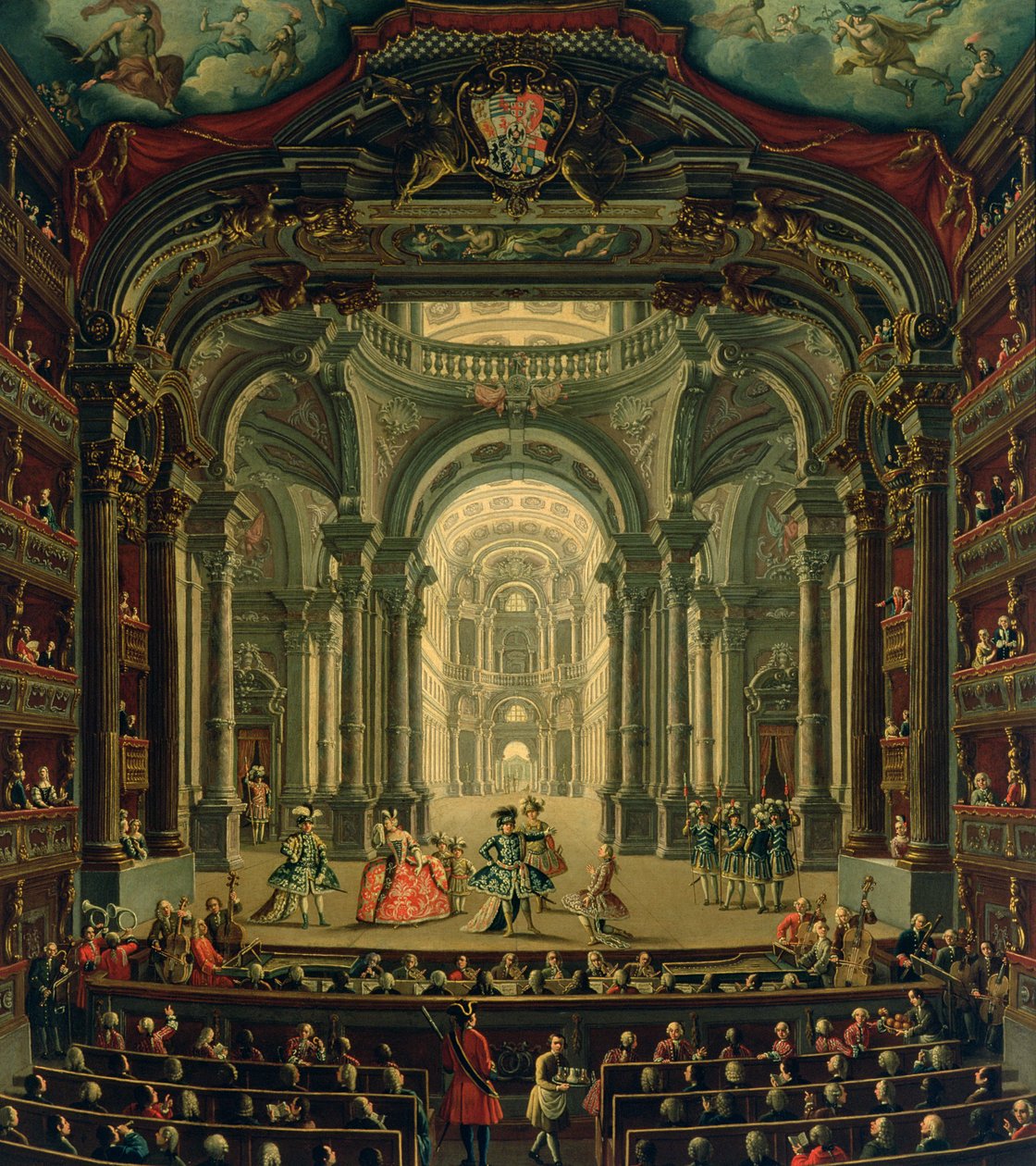 Teatro Reale v Turíně od Pietro Domenico Oliviero