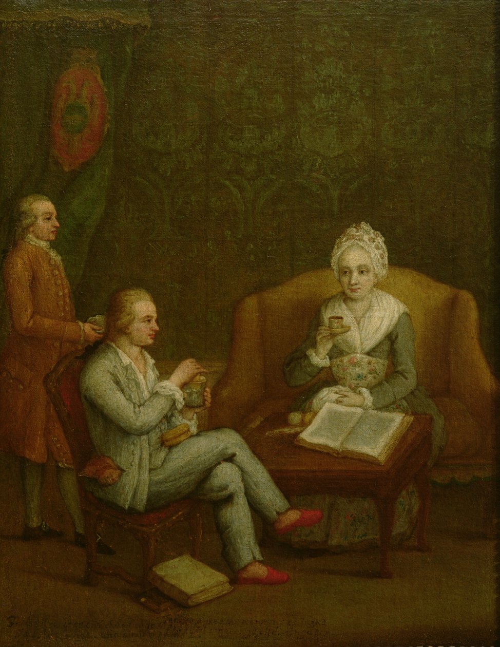 Adriana Giustinian Barbarigo a její syn Gerolamo Ascanio, kolem 1776-79 od Pietro Longhi