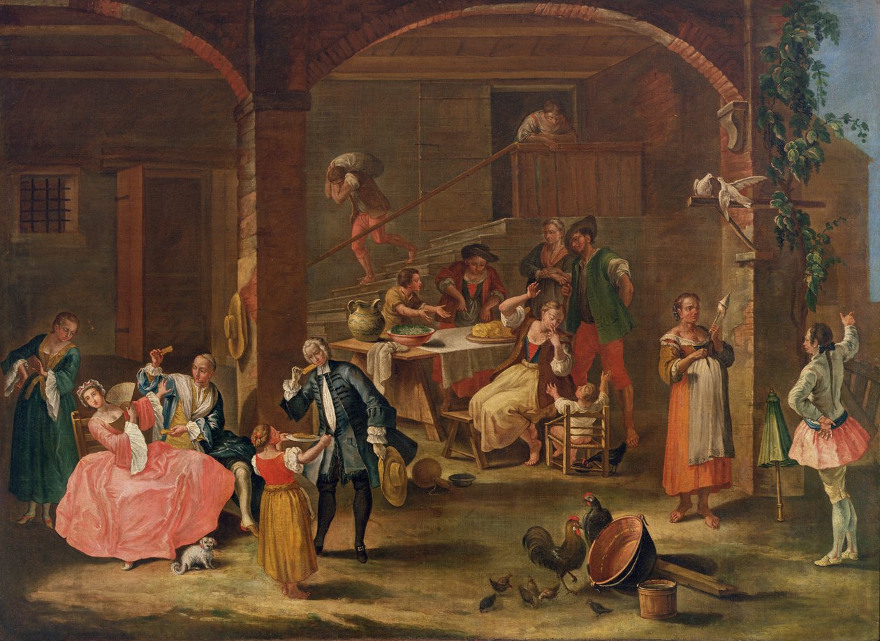 Oběd na venkově od Pietro Longhi