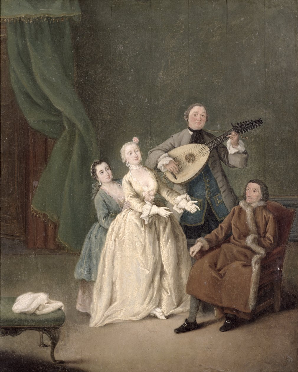 Rodinný koncert, kolem roku 1750 od Pietro Longhi