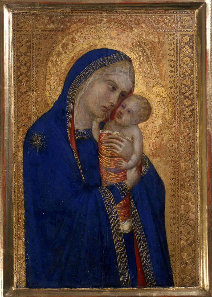 Madonna a dítě, cca 1330 (tempera na dřevě) od Pietro Lorenzetti