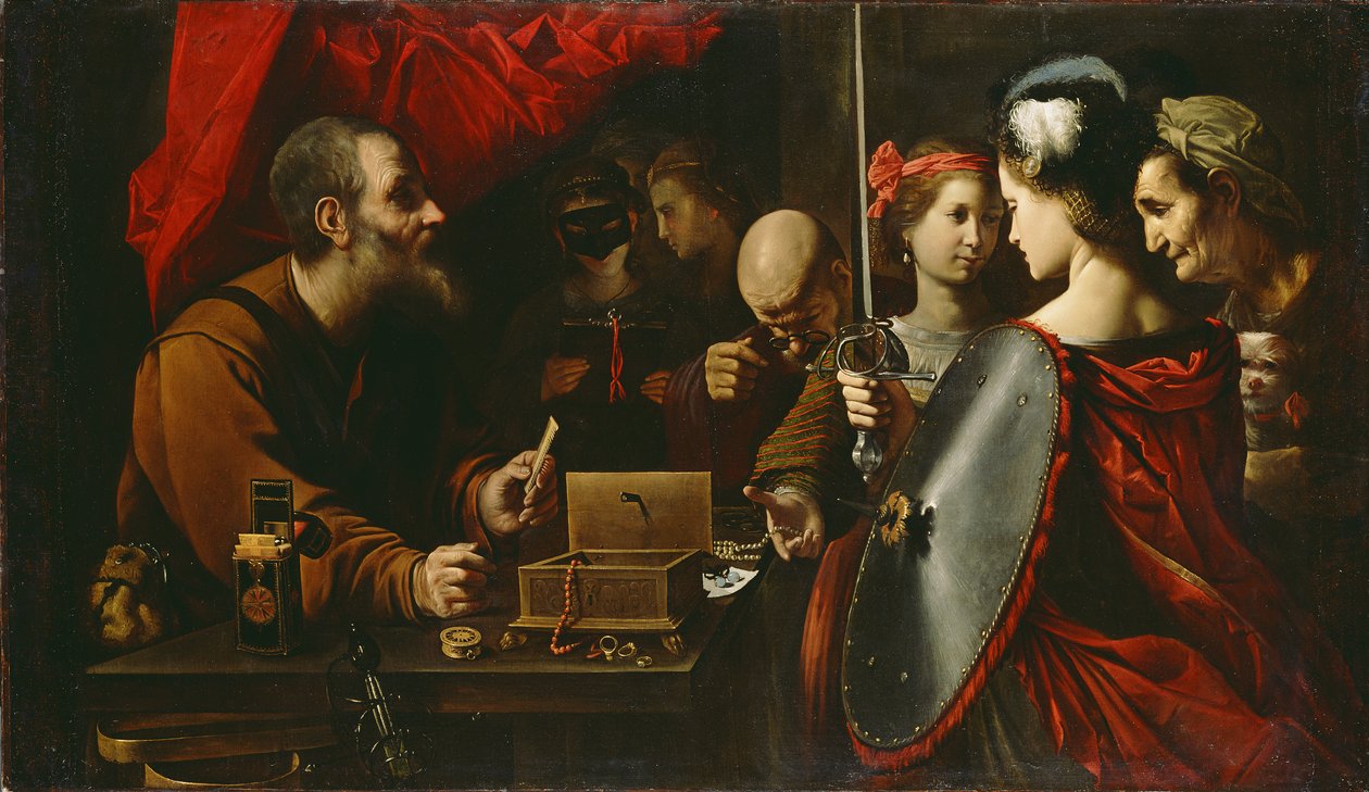 Achilles mezi dcerami Lycomedes, c.1625-30 od Pietro Paolini