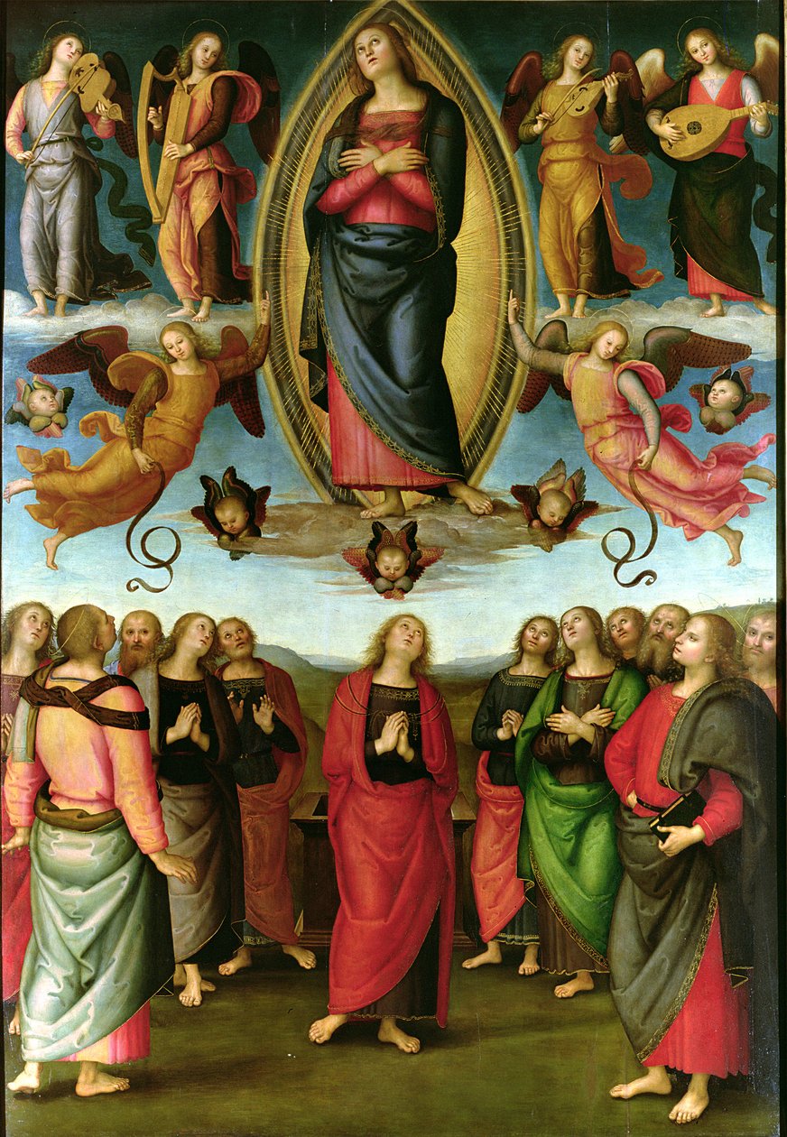 Nanebevzetí Panny Marie, 1506 (tempera na panelu) od Pietro Perugino