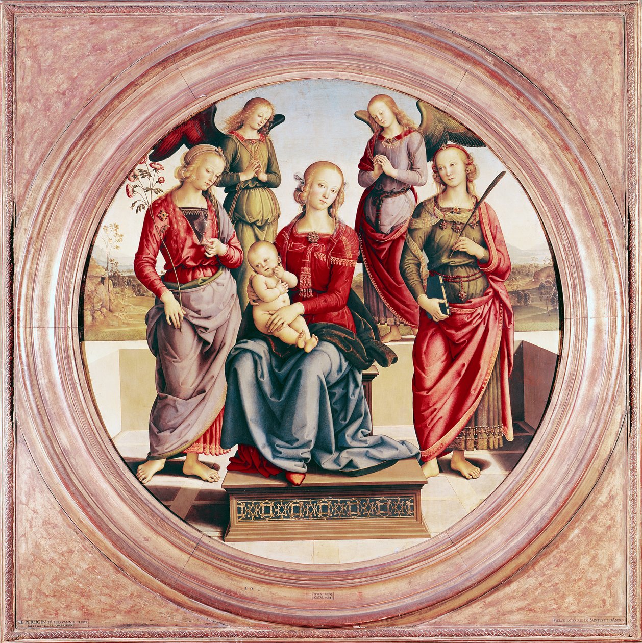 Madona s dítětem se svatou Růží a Kateřinou Alexandrijskou od Pietro Perugino