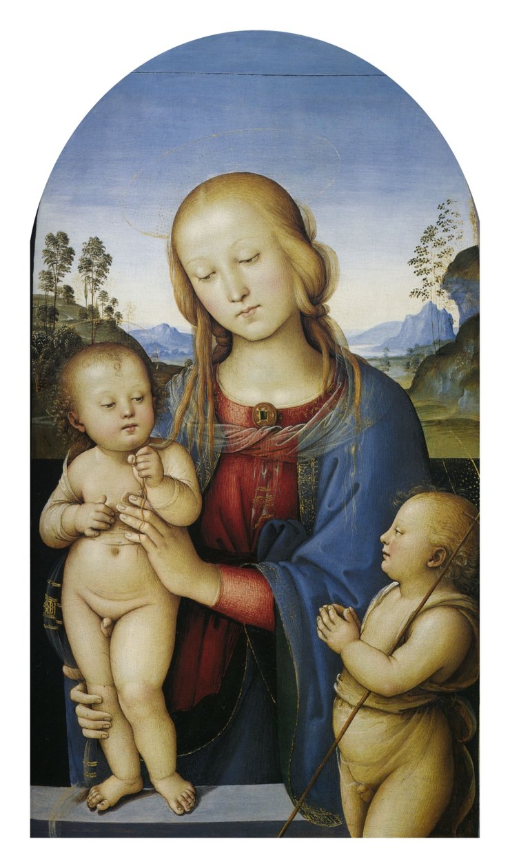Madonna a dítě se San Giovannino od Pietro Perugino
