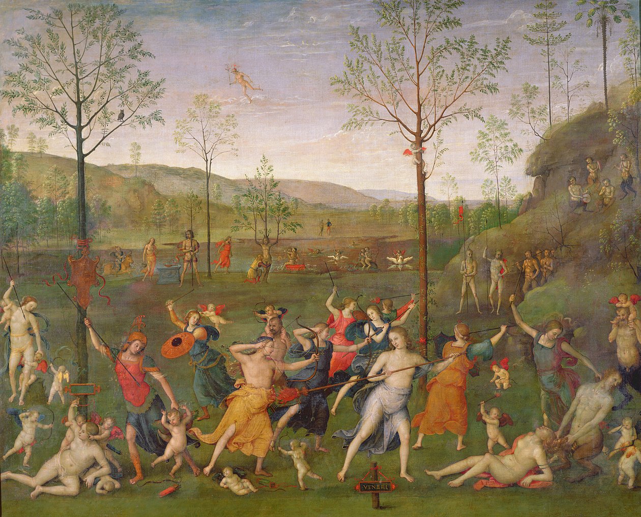 Bitva lásky a cudnosti po roce 1503 od Pietro Perugino