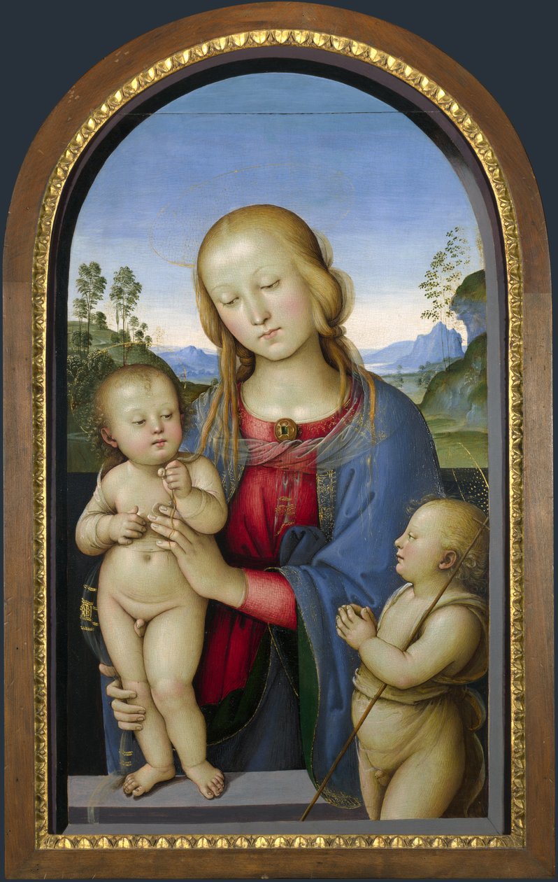madona se svatým Janem Křtitelem od Pietro Perugino