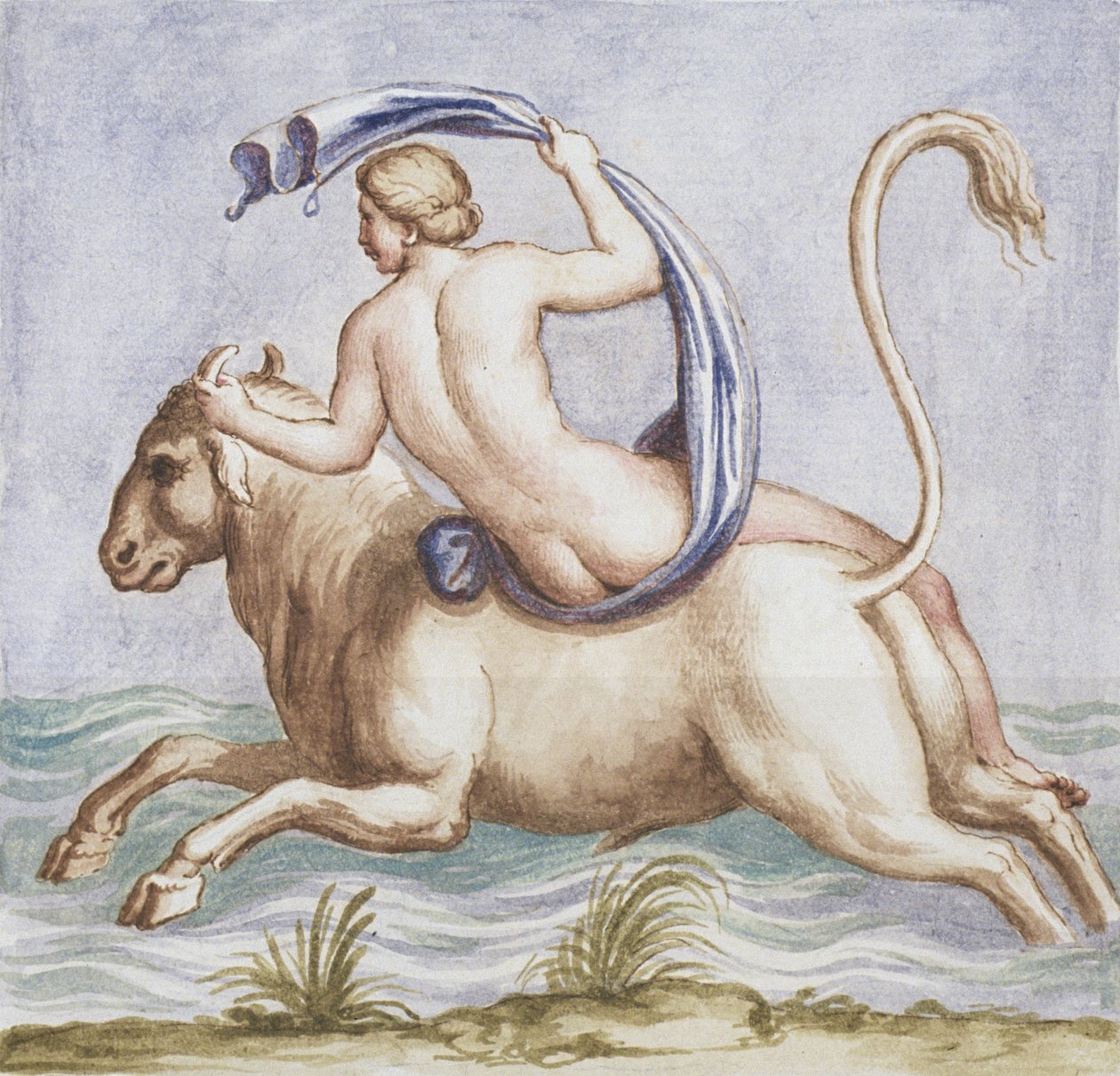 Paní Gen 1496 Plate CXX Rape of Europa, 1674 od Pietro Santi Bartoli