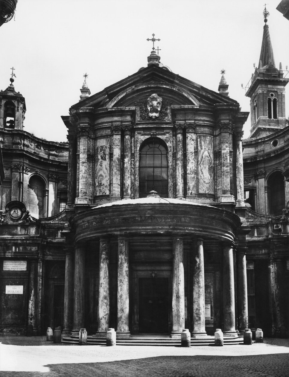 Kostel Santa Maria della Pace, fasáda, 1656 od Pietro da 1596 1669 Cortona