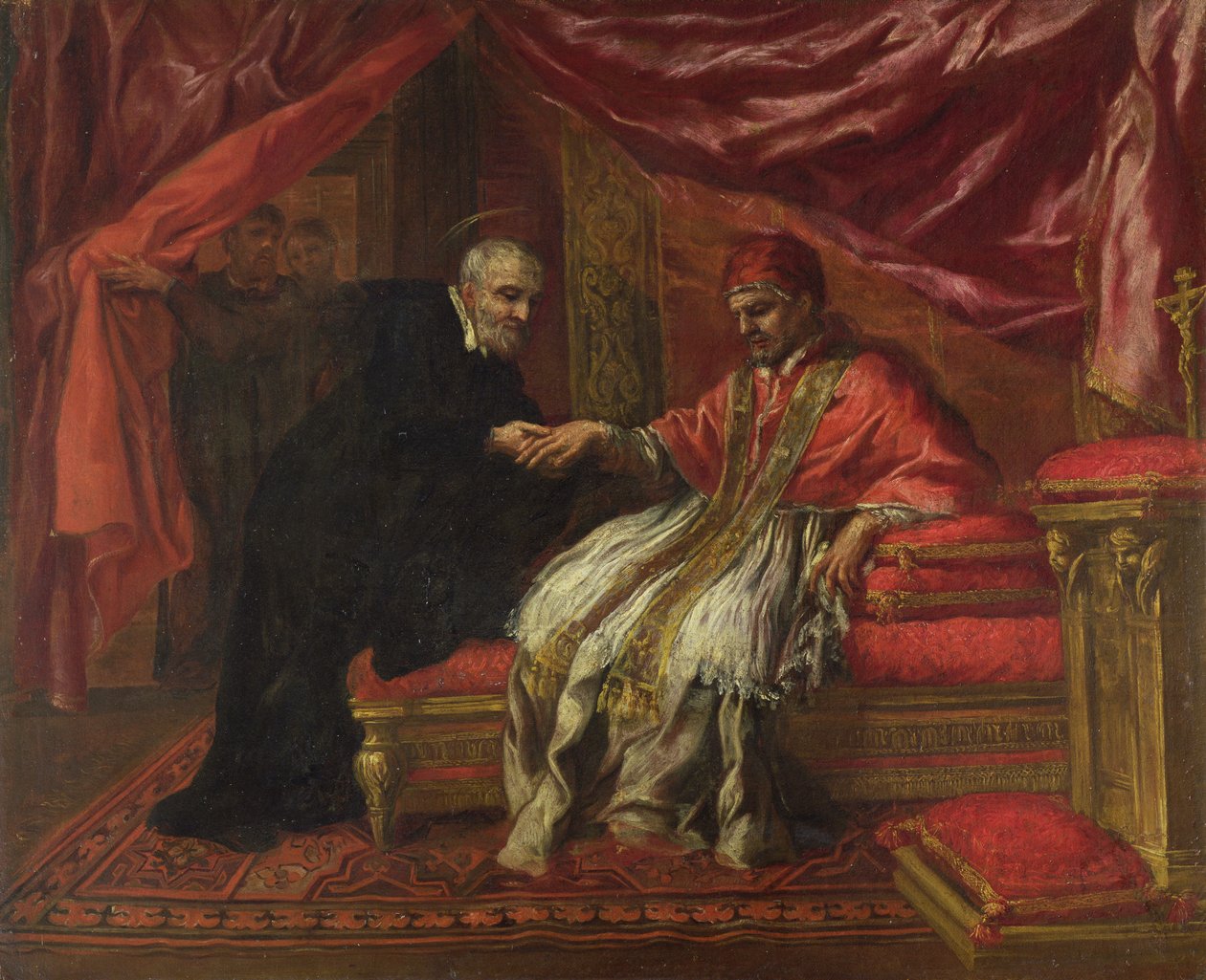 Sv. Filippo Neri Uzdravující papež Clemente VIII od Pietro da Cortona