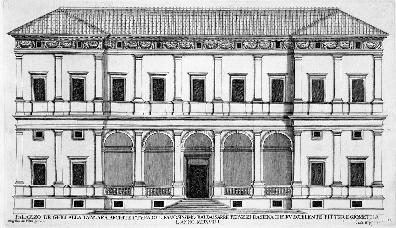 Palazzo Chigi na Lungaře, Řím, z 