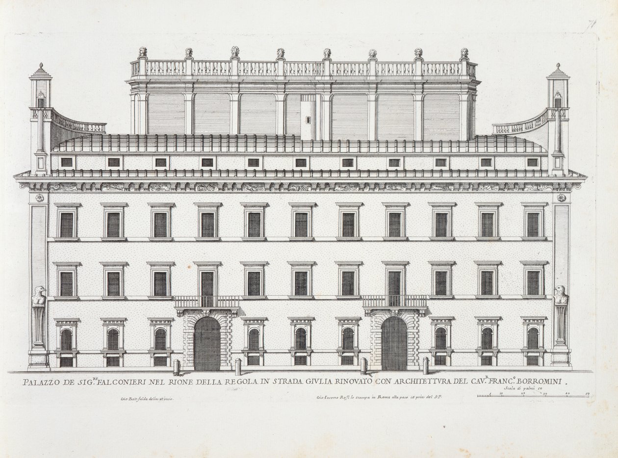 Palazzo Falconieri, Řím, z 