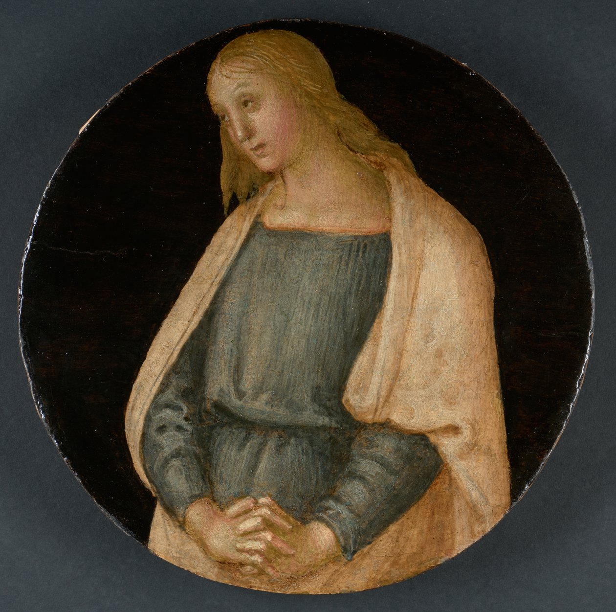 Truchlící sv. Jan Evangelista, kolem roku 1520 (tempera na panelu) od Pietro Perugino