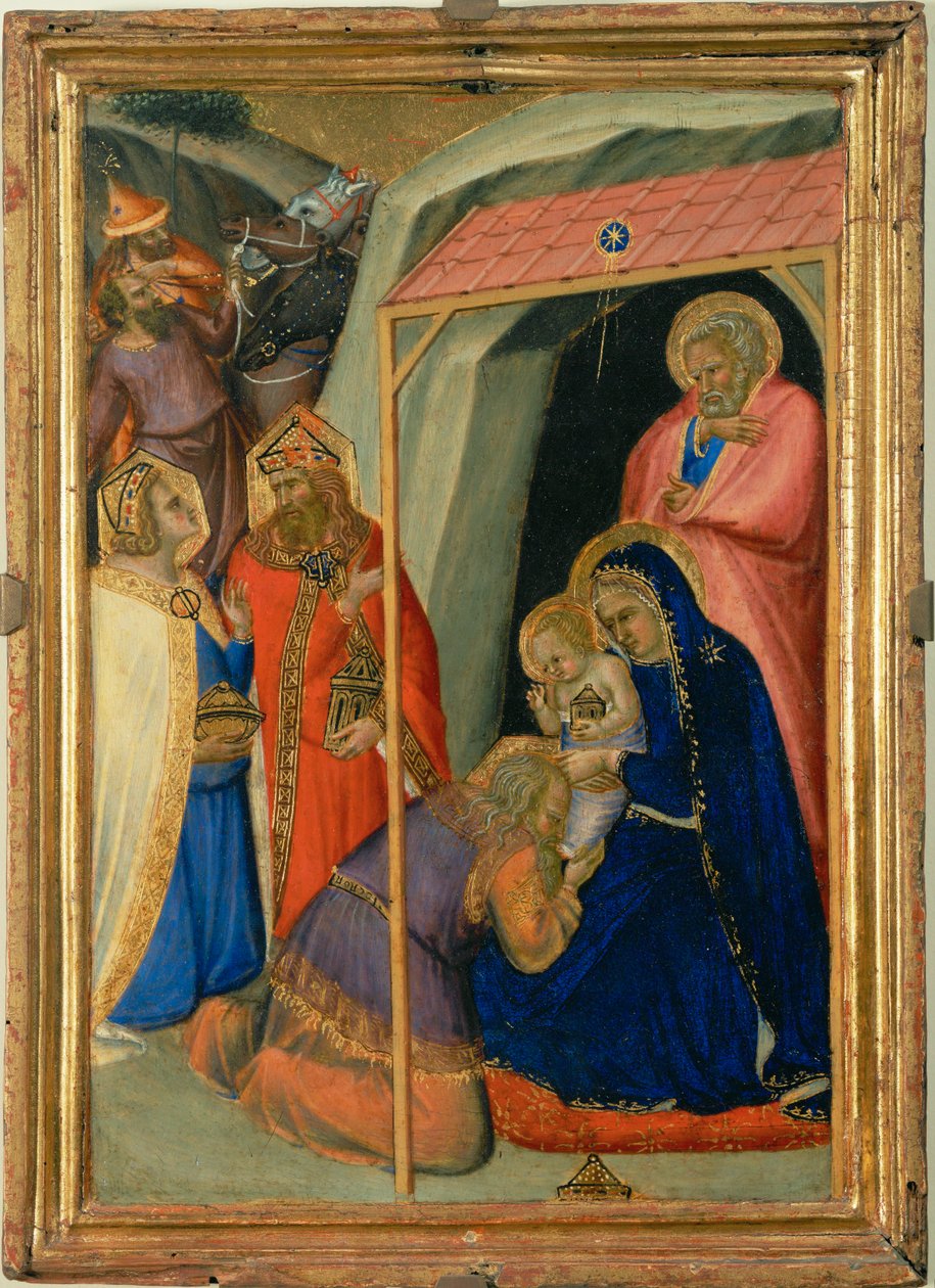 Klanění mudrců ... od Pietro (attr. to) Lorenzetti