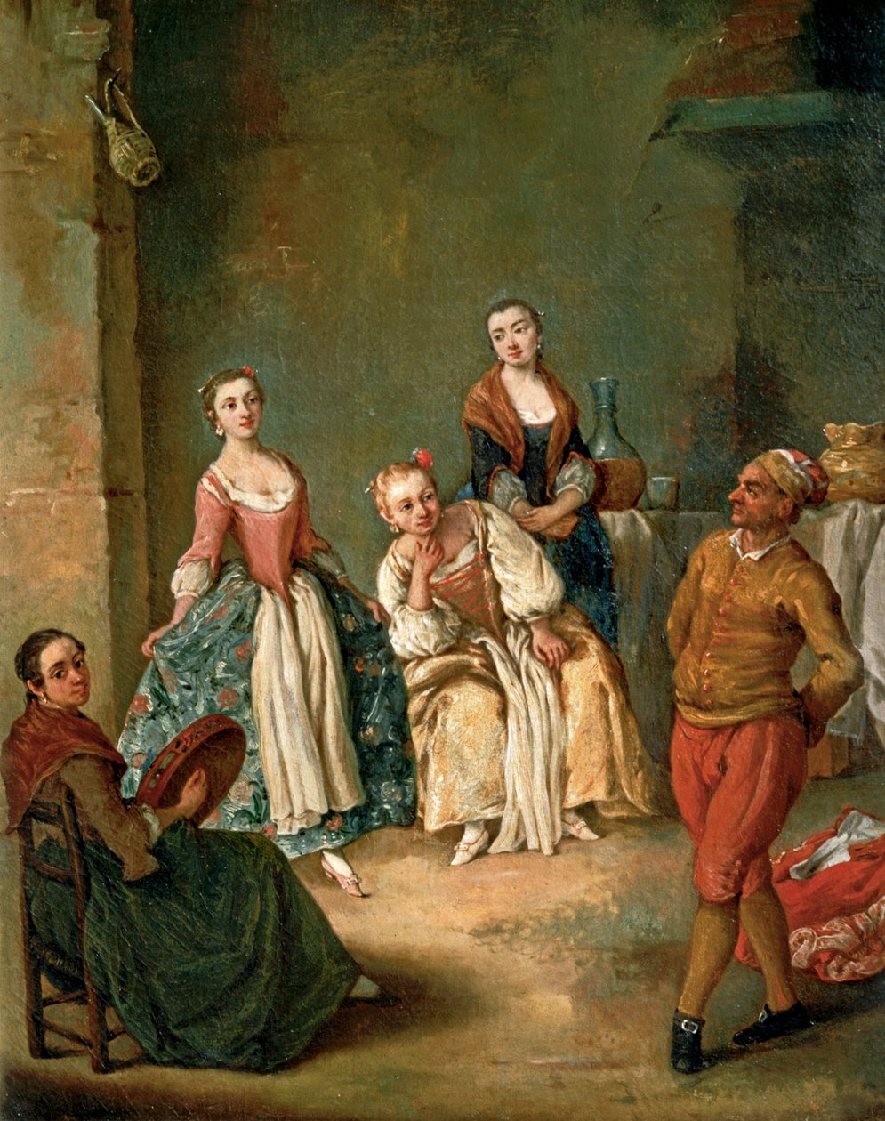 Tanec Furlana ... (malba na plátně) od Pietro (circle of) Longhi