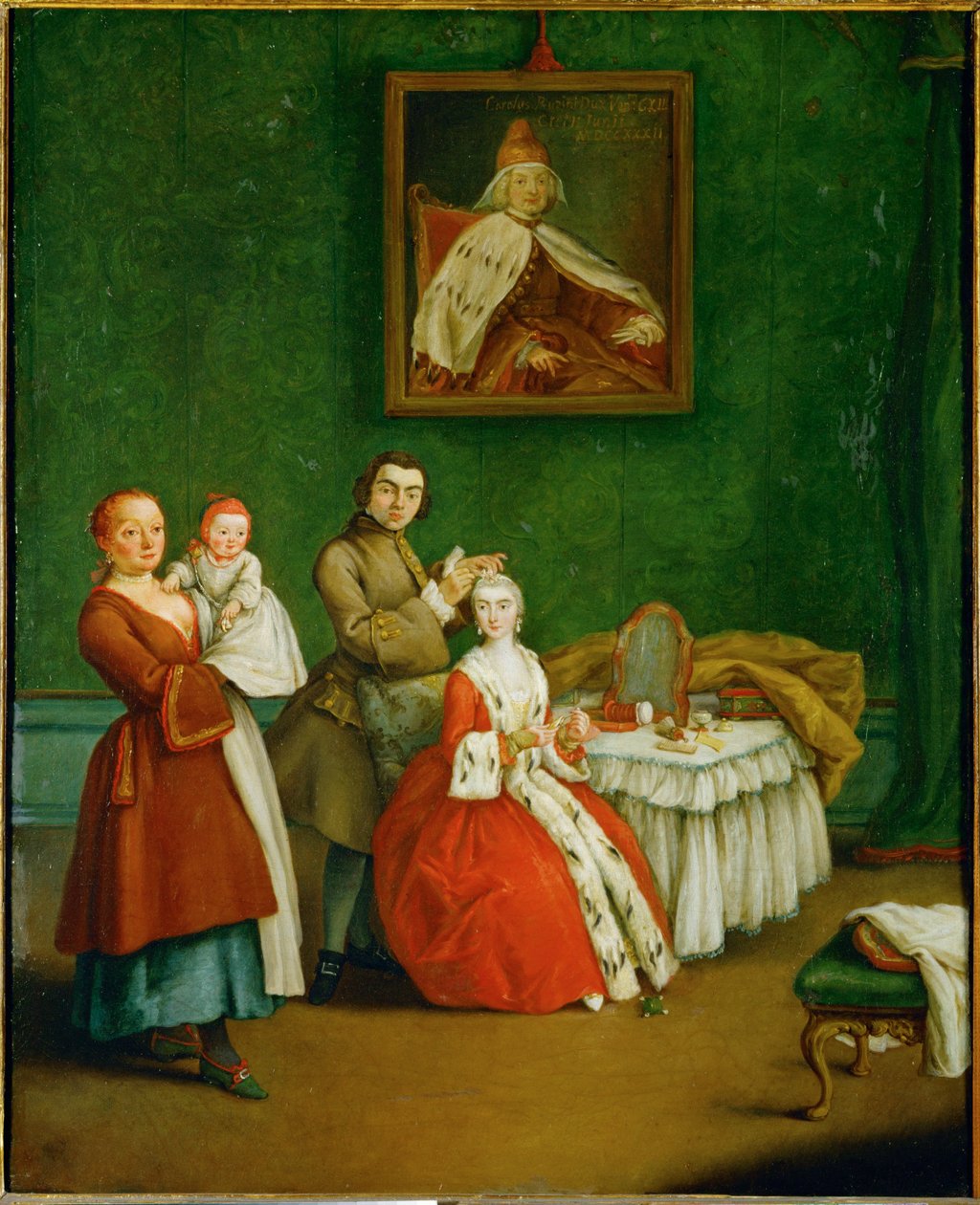 Kadeřník ... (malba na plátně) od Pietro (circle of) Longhi