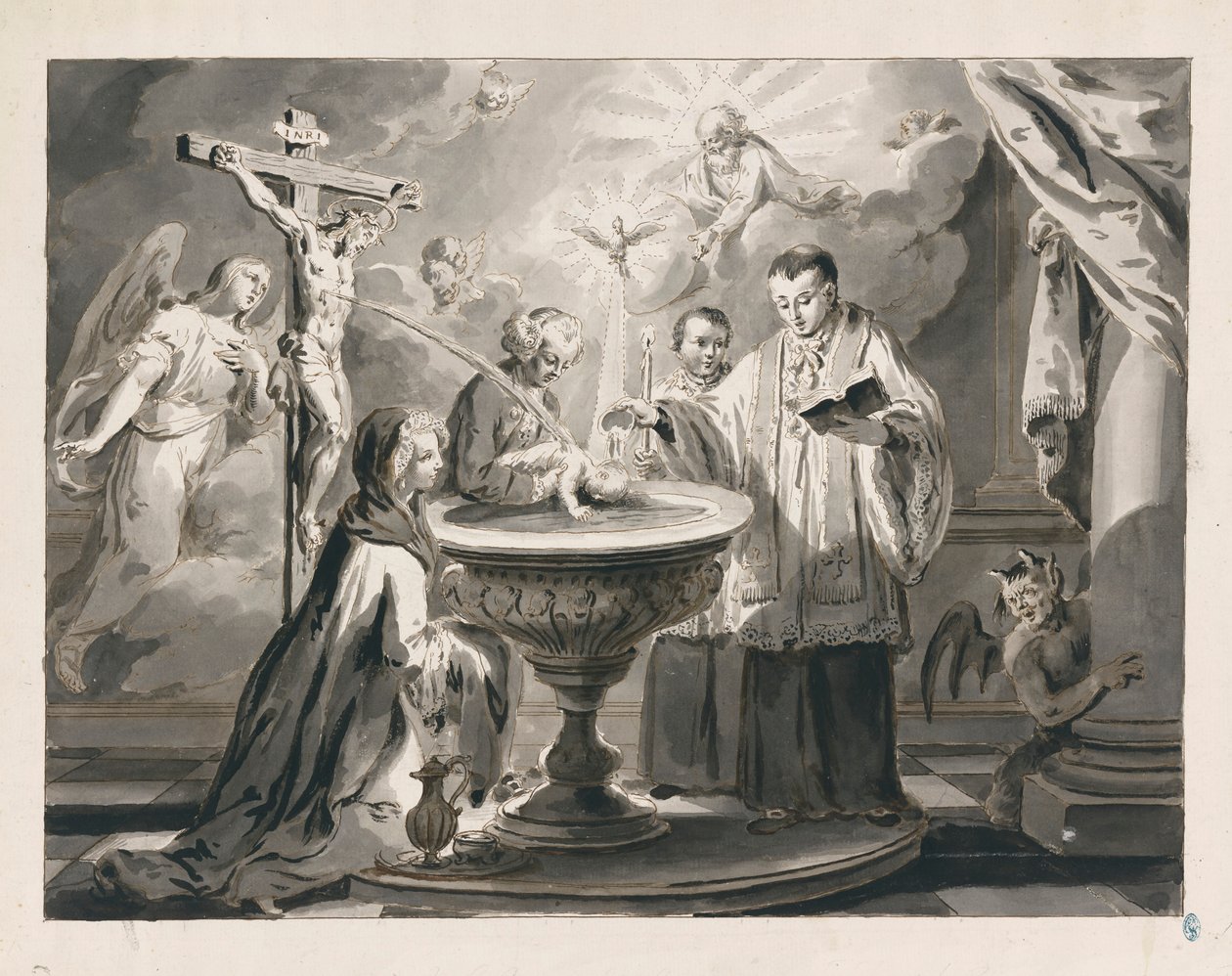Křest ze sedmi svátostí od Pietro Antonio Novelli