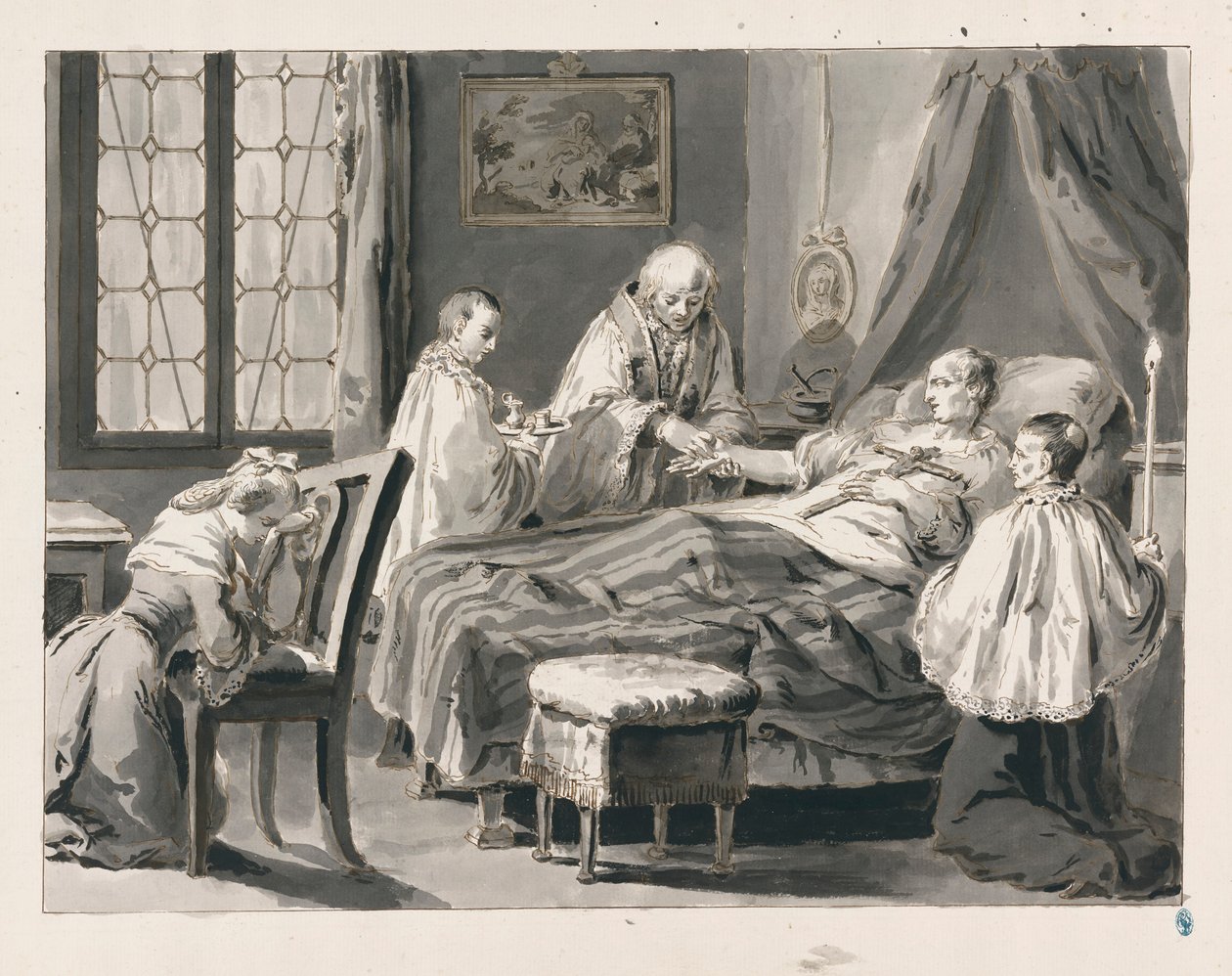 Extrémní pomazání ze sedmi svátostí od Pietro Antonio Novelli