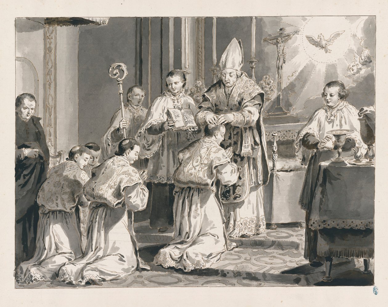 Vysvěcení ze sedmi svátostí od Pietro Antonio Novelli