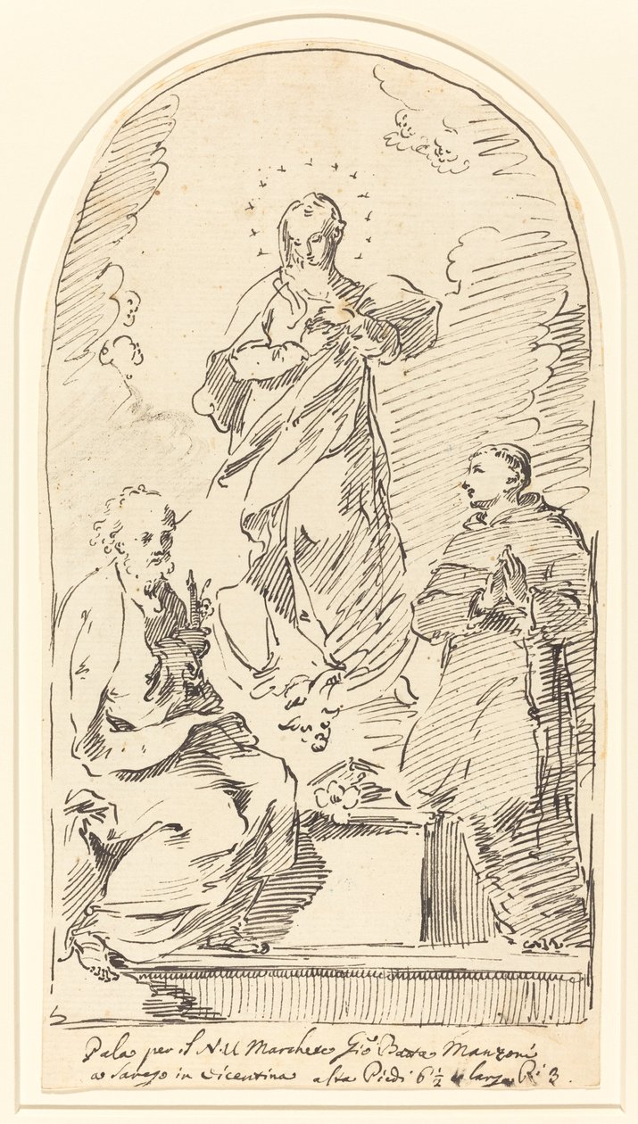 Neposkvrněné početí od Pietro Antonio Novelli