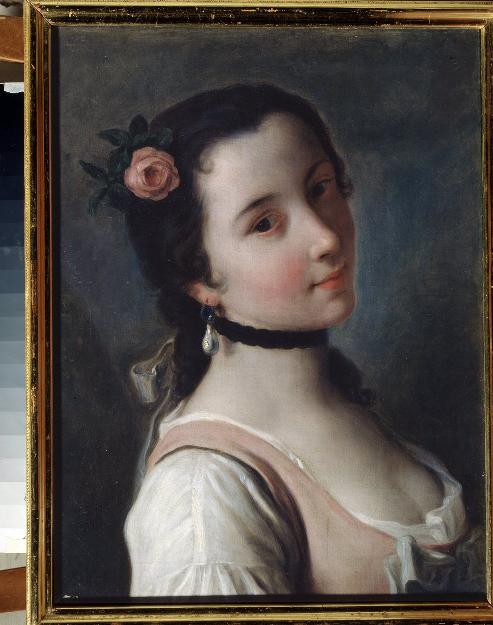 Dívka s růží od Pietro Antonio Rotari