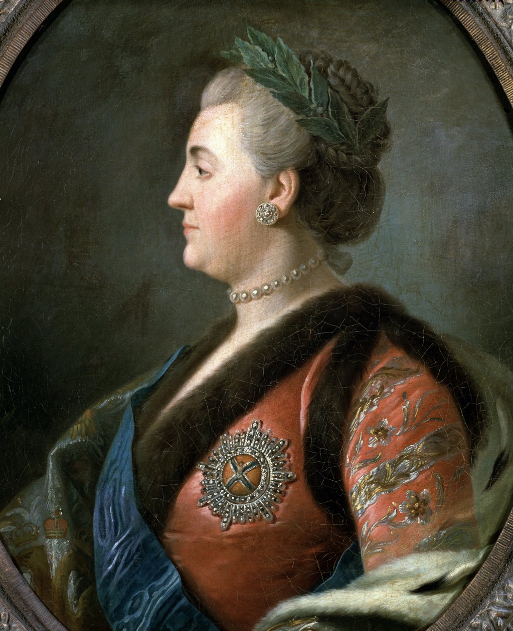 Portrét Kateřiny II. Veliké, císařovny Ruska (Malba od Pietro Antonio Rotari