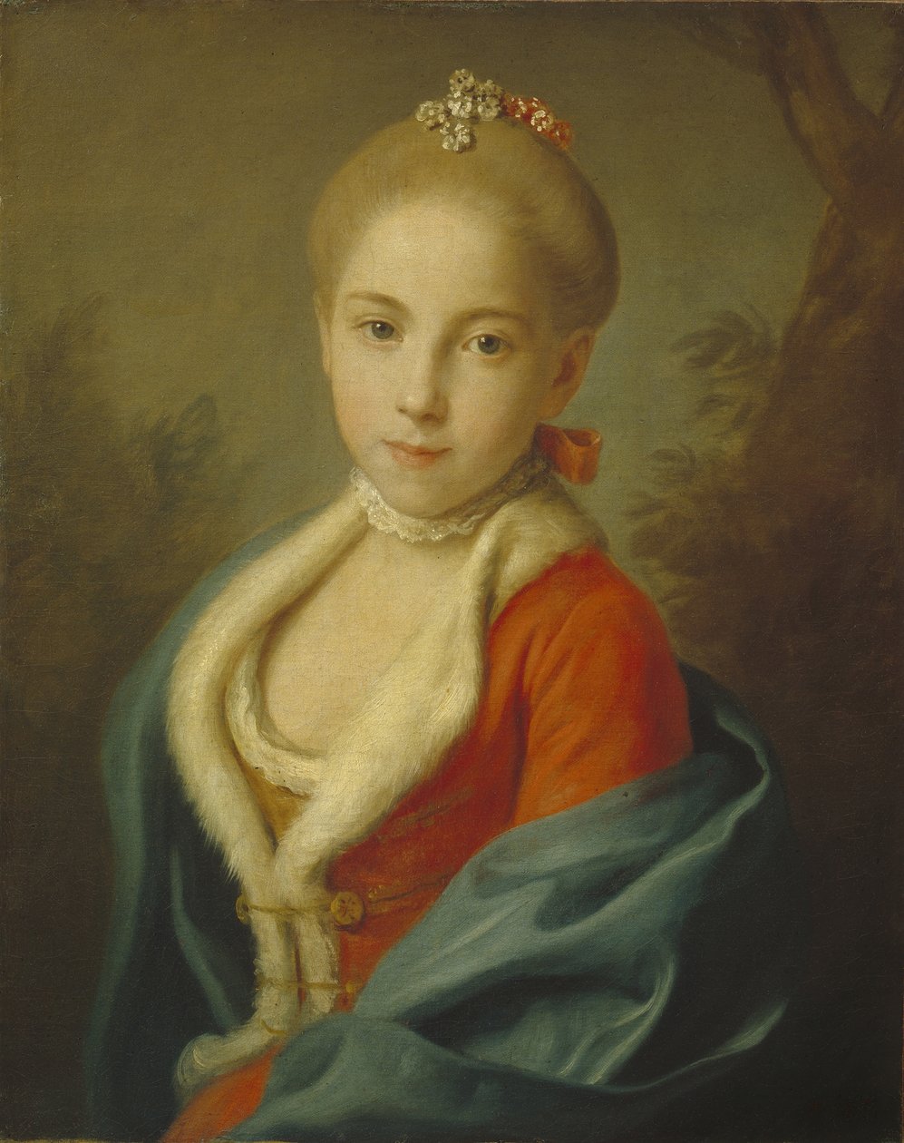 Portrét princezny Kateřiny z Holštýnska-Beck 1750-1811, 1760-1762 od Pietro Antonio Rotari