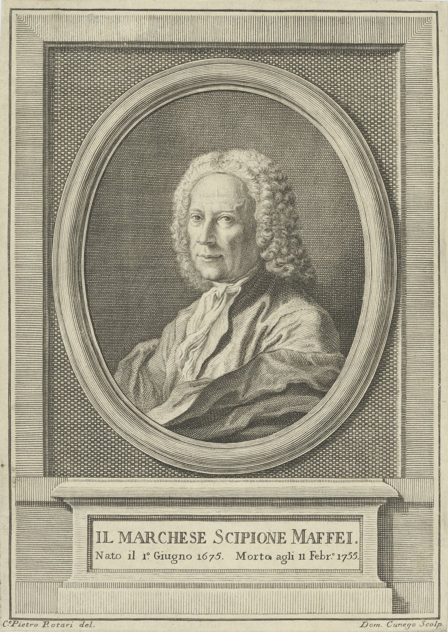 Portrét básníka Scipione Maffei 1675-1755, c. 1750. od Pietro Antonio Rotari