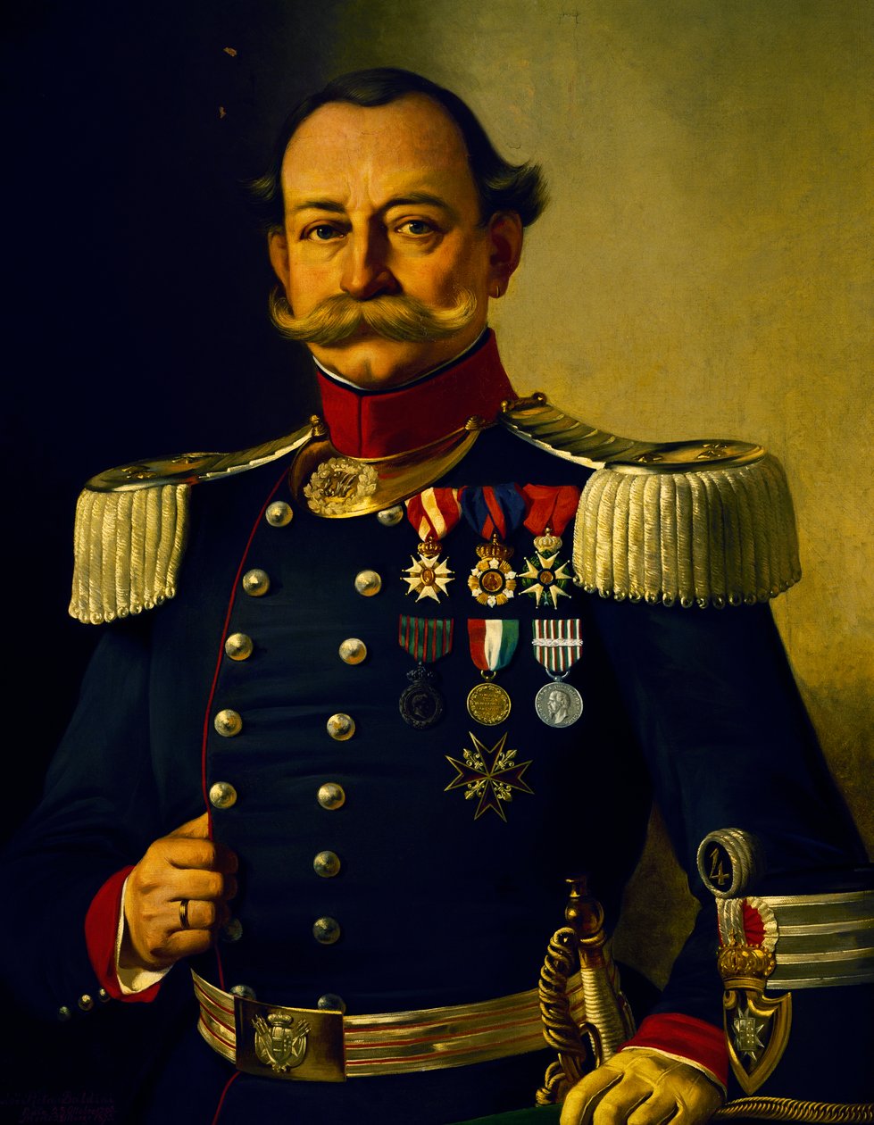 Portrét italského plukovníka (olej na plátně) od Pietro Baldini