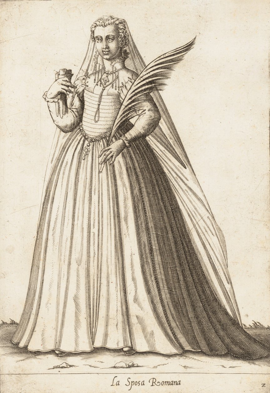 The Roman Bride Bride, ca. 1580. od Pietro Bertelli.