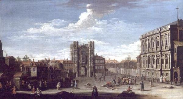 Old Whitehall a Privy Gardens od Pietro Fabris
