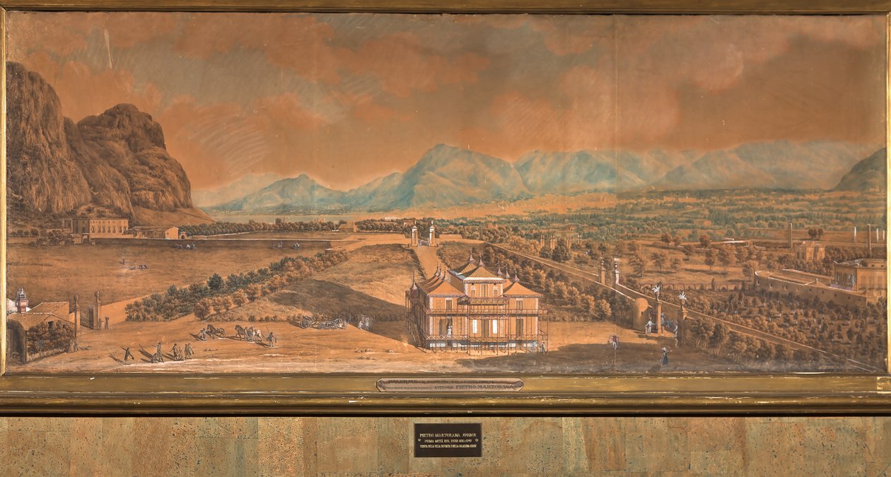 Pohled na Villa Favorita a Čínský palác od Pietro Junior Martorana