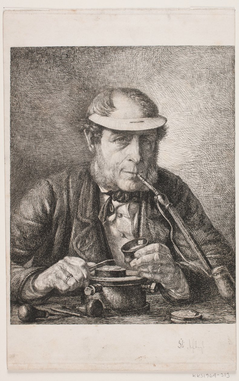 Portrét umělcova otce, medailéra F.C. Crohnovi od Pietro Købke Krohn