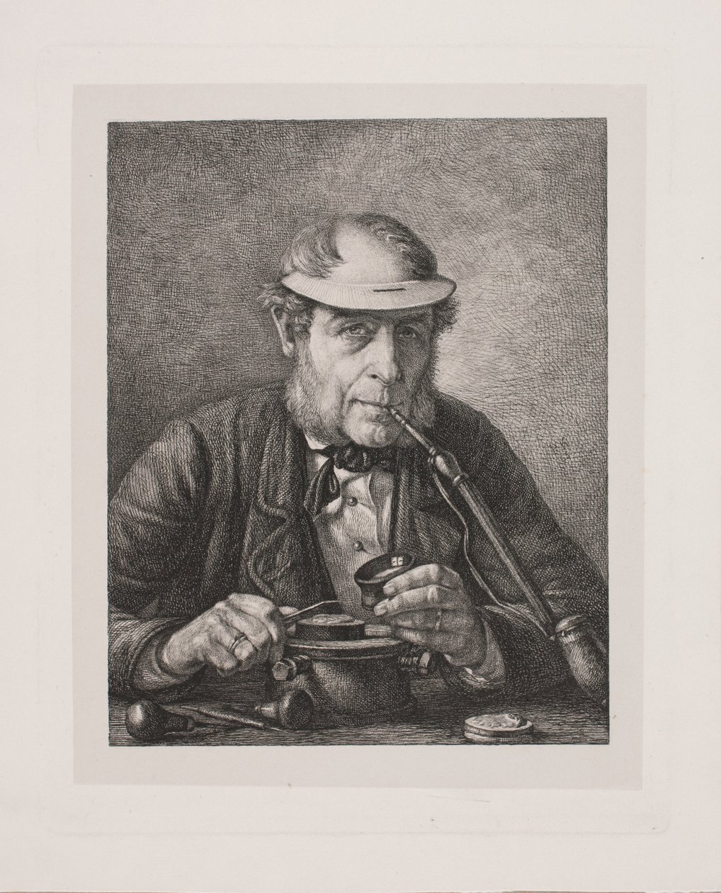 Portrét umělcova otce, medailéra F.C. Crohnovi od Pietro Købke Krohn