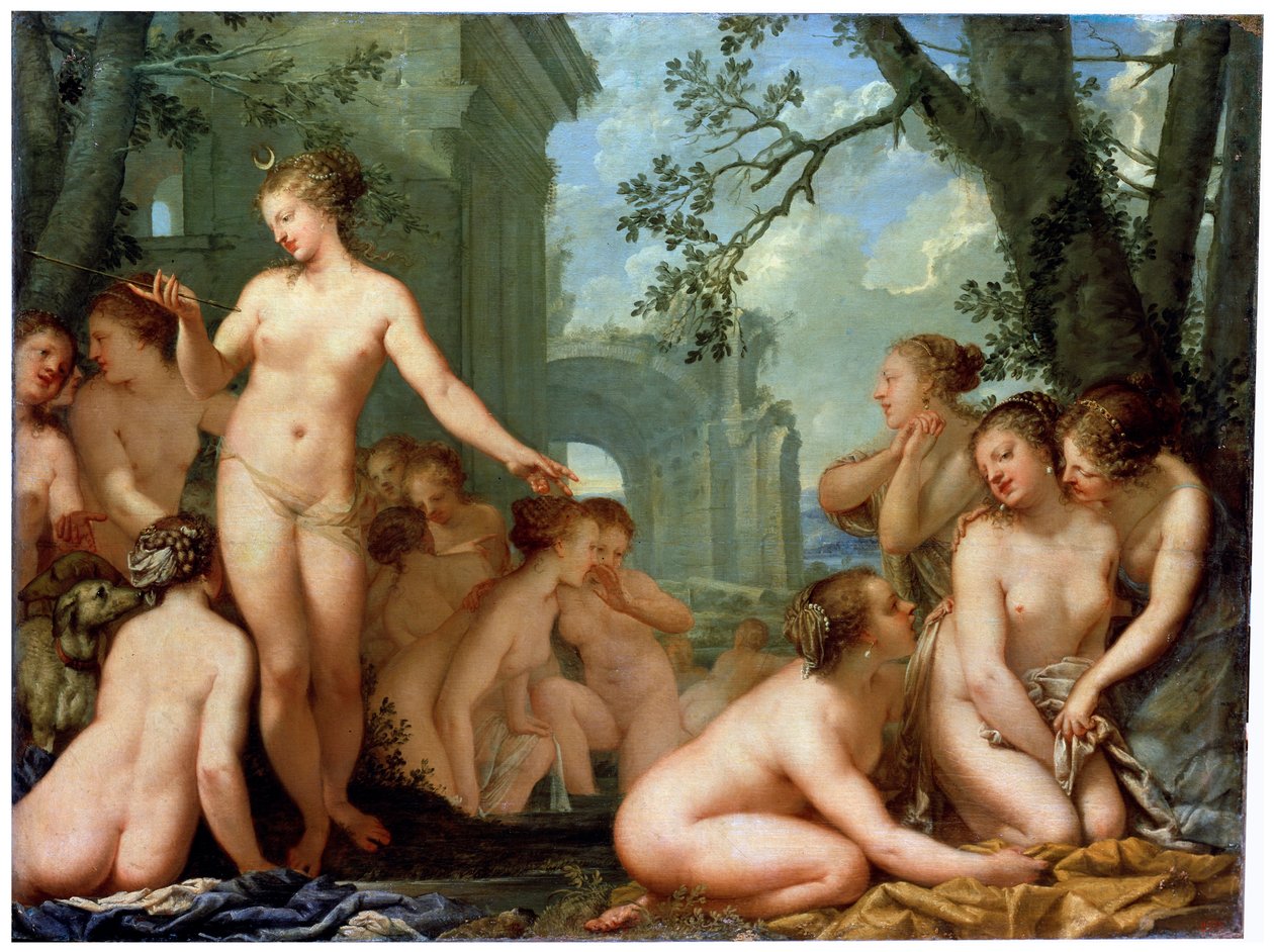 Diana a Callisto, 17. století od Pietro Liberi