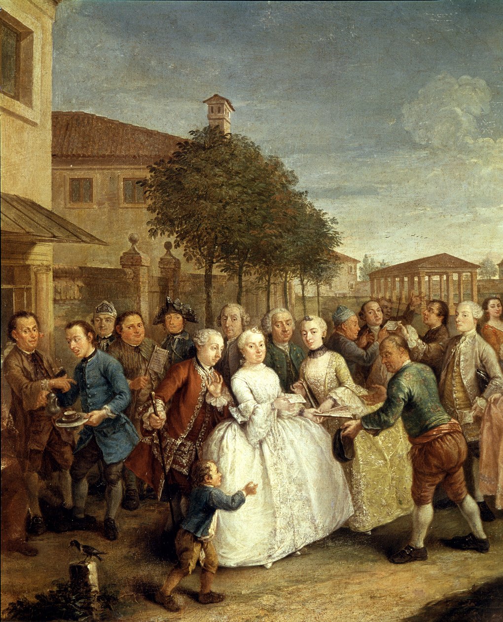 Párty ve vile Widmann, kolem 1750 (olej na plátně) od Pietro Longhi