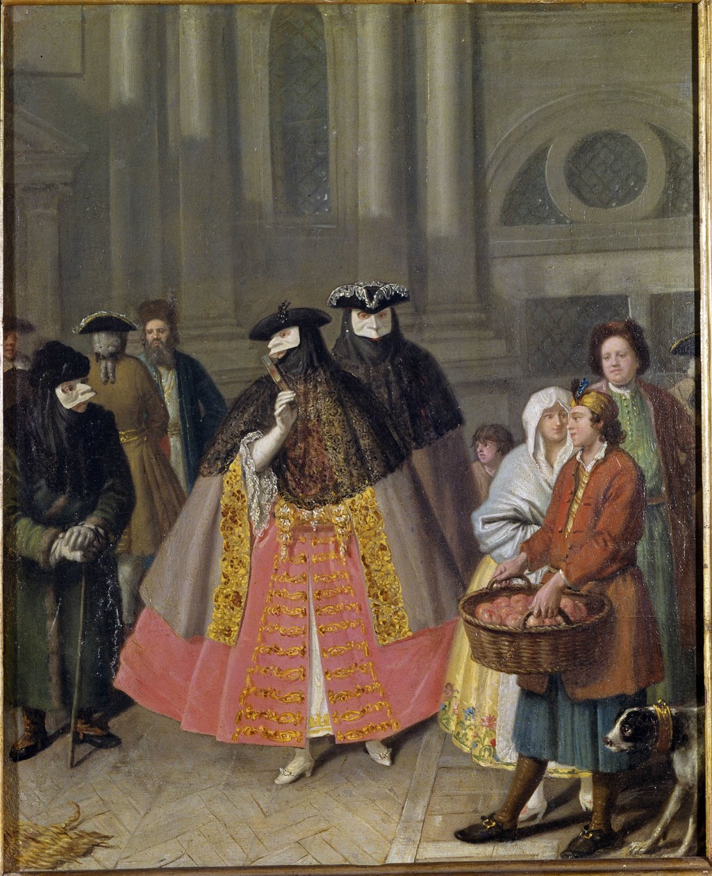 Rozhovor s maskami nebo Prodejcem jablek od Pietro Longhi