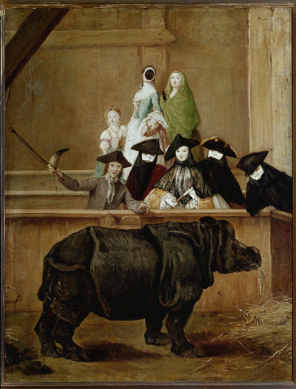 Výstava Clary, nosorožce indického (olej na plátně od Pietro Longhi