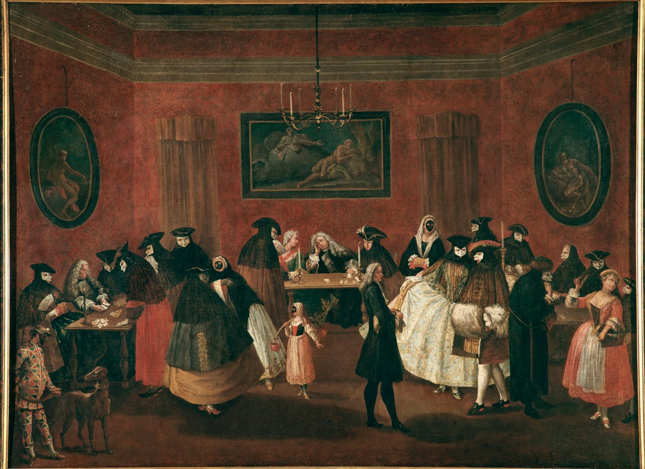 Il Ridotto (The Foyer) Obraz od Pietra Longhiho (1702-1785) 1750 Rozměr 96x131 cm Benátky, Ca 