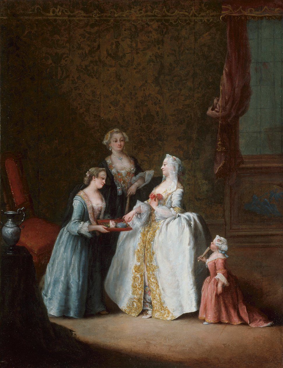 Dáma na toaletě od Pietro Longhi