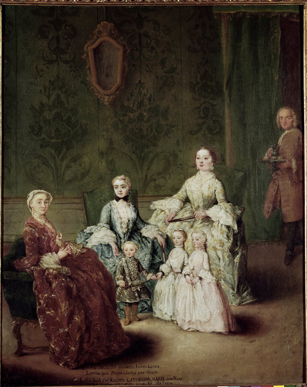 Portrét rodiny Sagredo. Obraz Pietro Longhi (1702-1785) od Pietro Longhi
