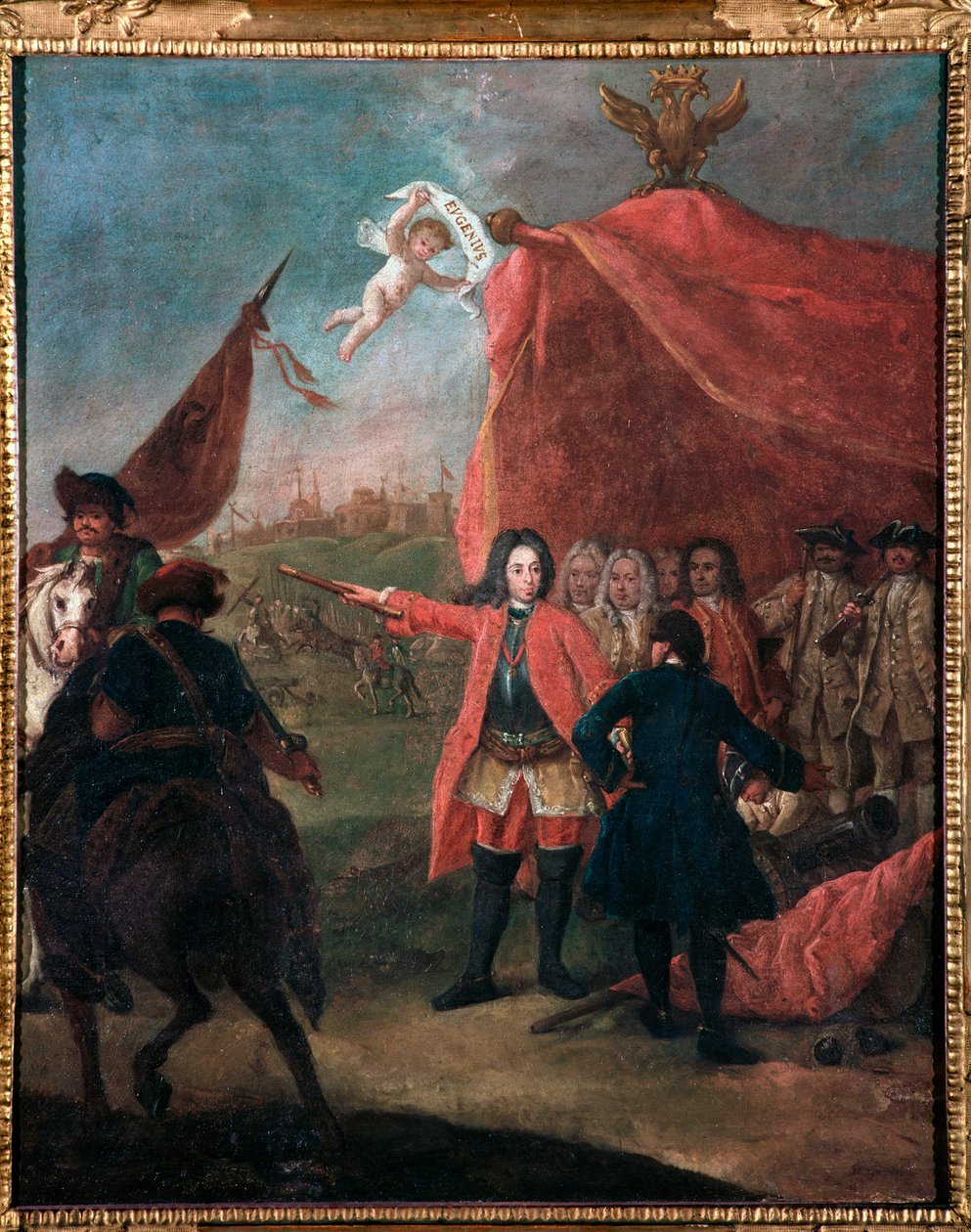Reprezentace Eugenia di Savoia (1663-1736) řekl princ Eugenio (Portrét prince Evžena Savojského) Obraz Pietro Longhi (1702-1785) 1755 Rozměr 62x51 cm Ca 