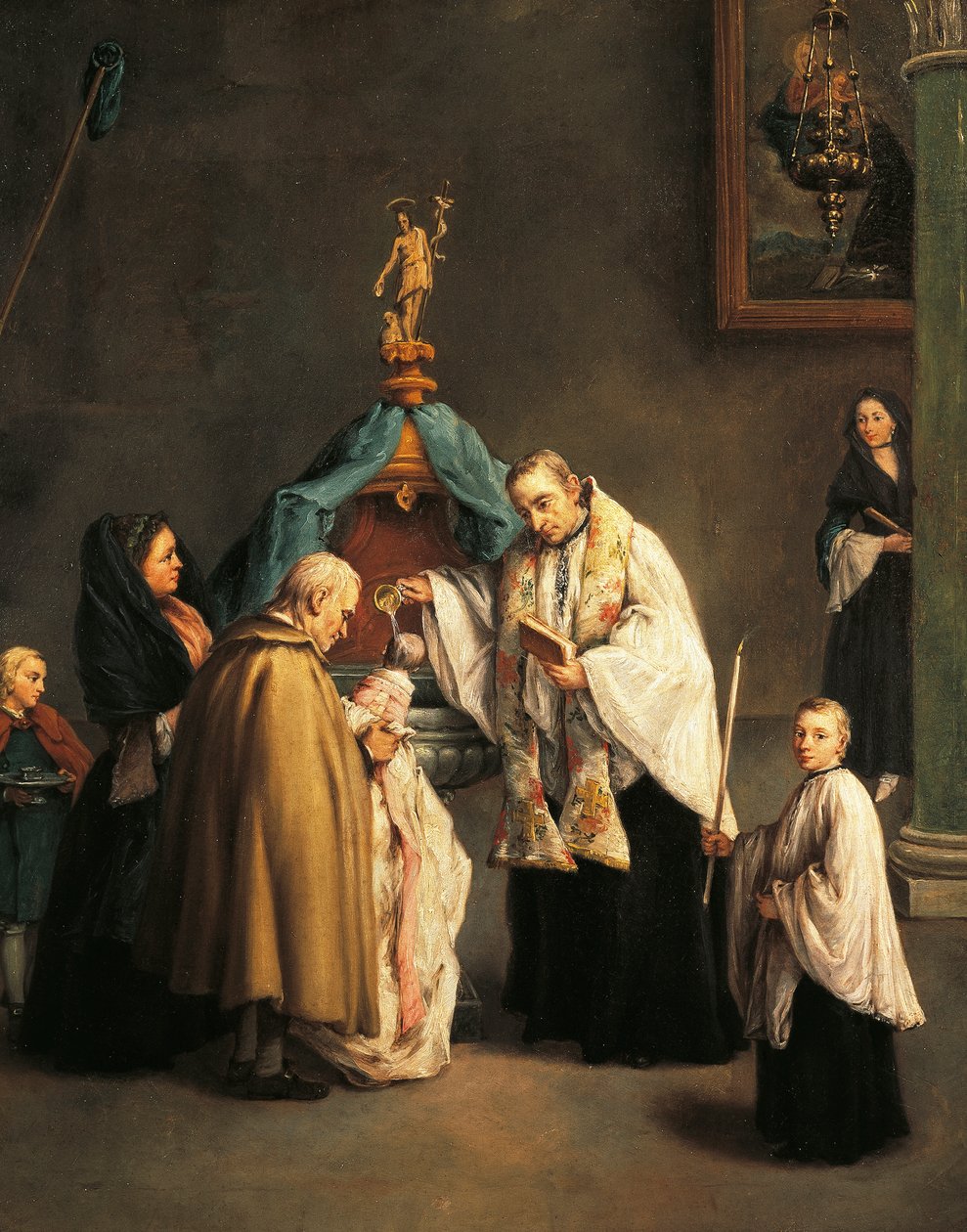 Křest, Pietro Longhi (1701-1785) od Pietro Longhi