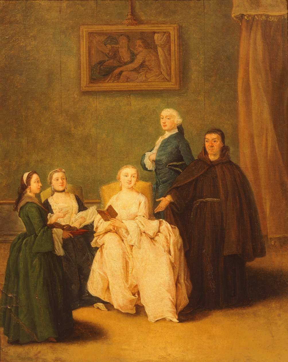 Návštěva bratří, Pietro Longhi (1701-1785) od Pietro Longhi