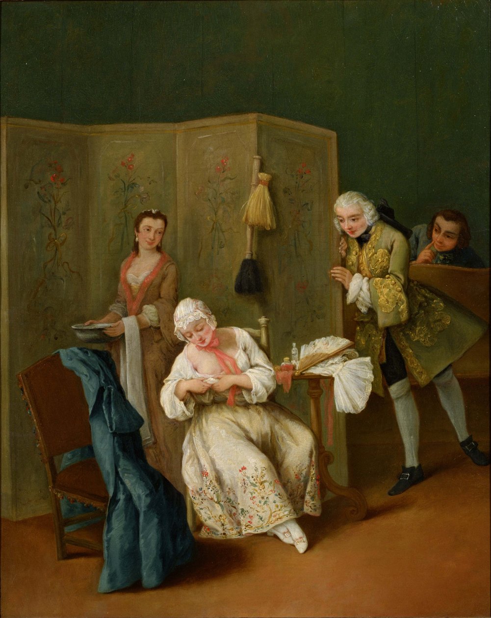 Indiskrétní gentleman od Pietro Longhi