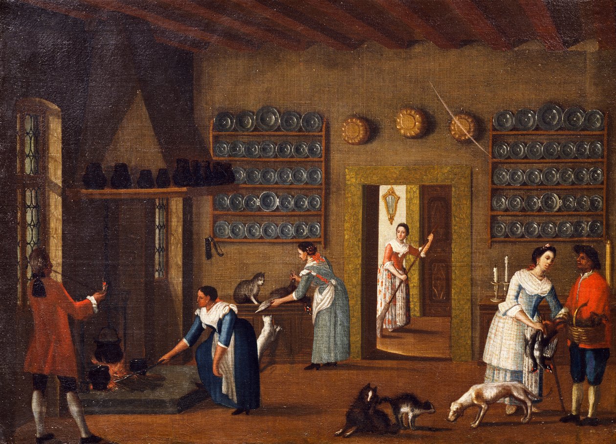 Kuchyně ve vile ze školy Pietra Longhiho od Pietro Longhi