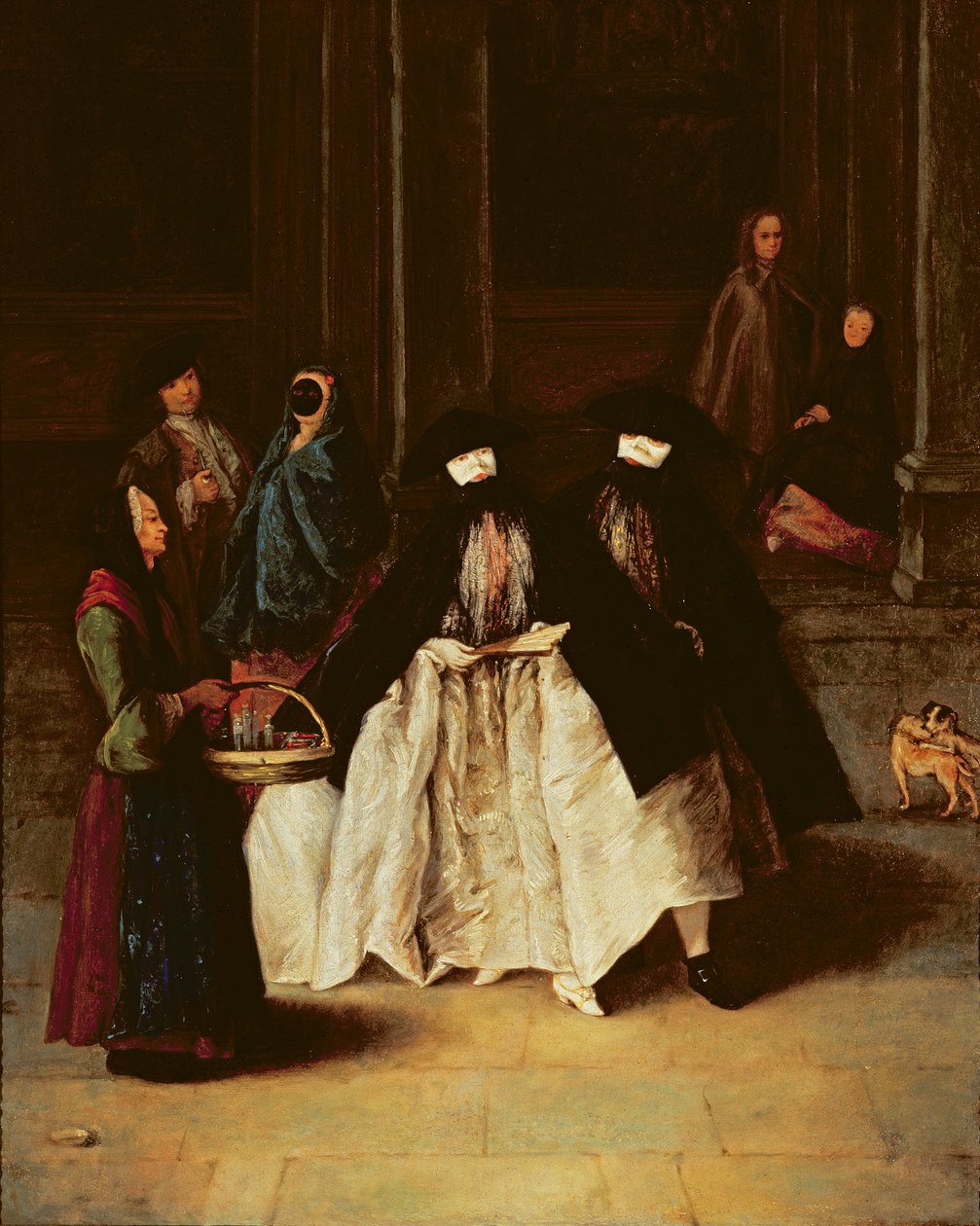Prodejce parfémů (olej na plátně) (viz alo 166068) od Pietro Longhi