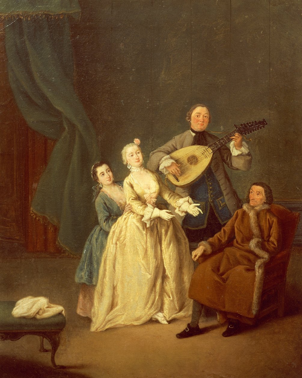 Koncert nebo rodina na koncertě od Pietro Longhi