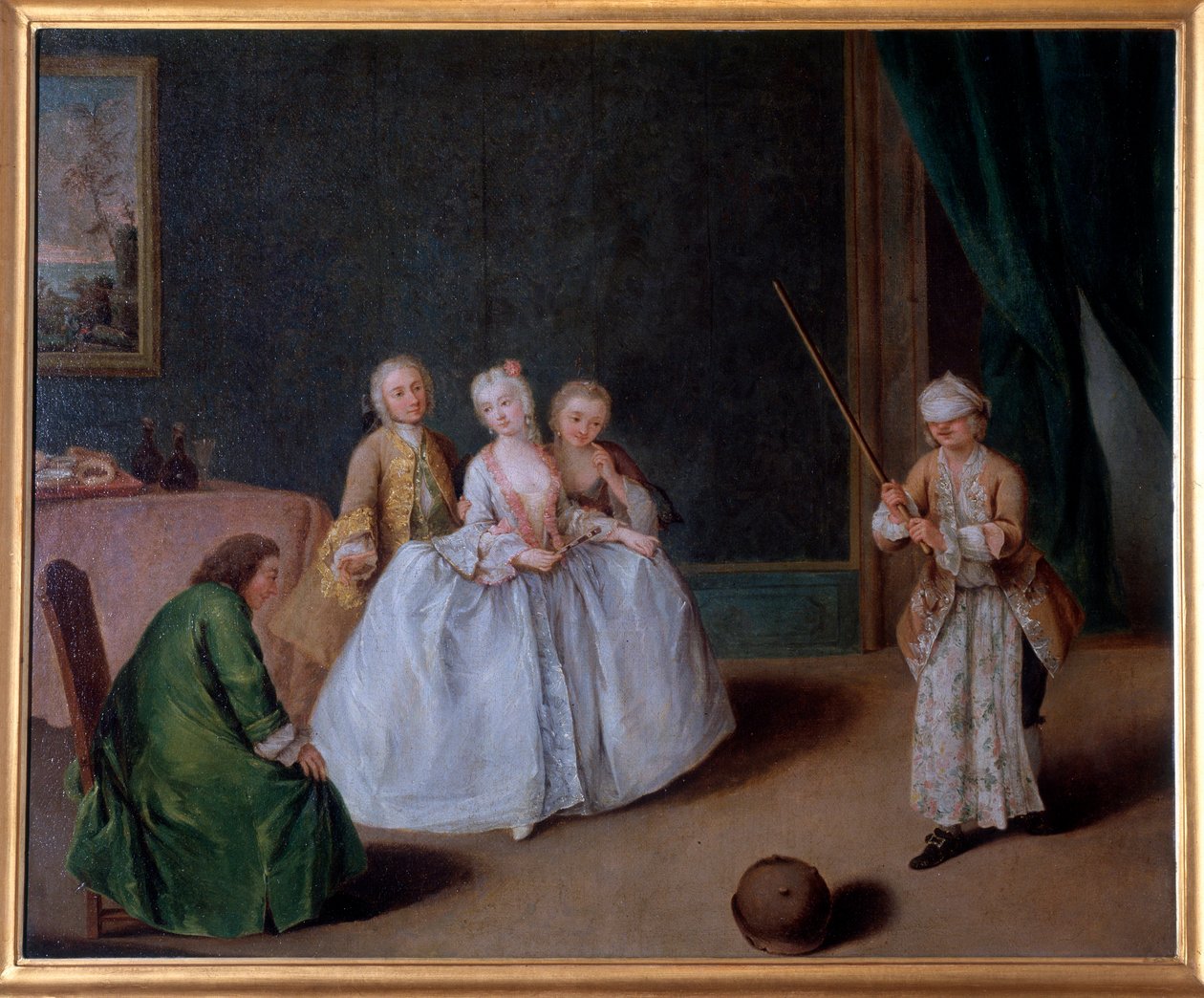Hra o bank (Painting, cca 1760) od Pietro Longhi